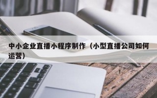鄢陵中小企业直播小程序制作（小型直播公司如何运营）